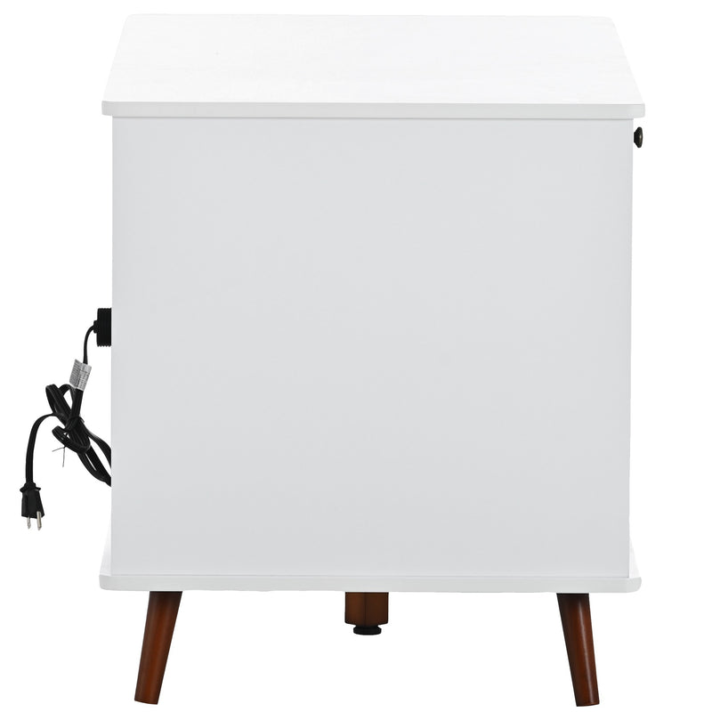 Cat Litter Box Furniture with Hidden Plug, 3 Doors,Indoor Cat Washroom Storage Bench Side Table Cat House, Large Wooden Enclused Litter Box House