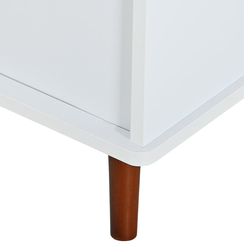Cat Litter Box Furniture with Hidden Plug, 3 Doors,Indoor Cat Washroom Storage Bench Side Table Cat House, Large Wooden Enclused Litter Box House