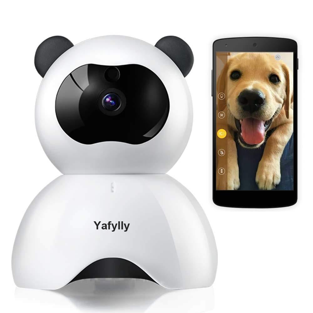 Pet IP Camera for Dogs and Cats, Indoor WiFi Pet Monitor with Two-Way Audio, Night Vision and Motion Detection for Home Use