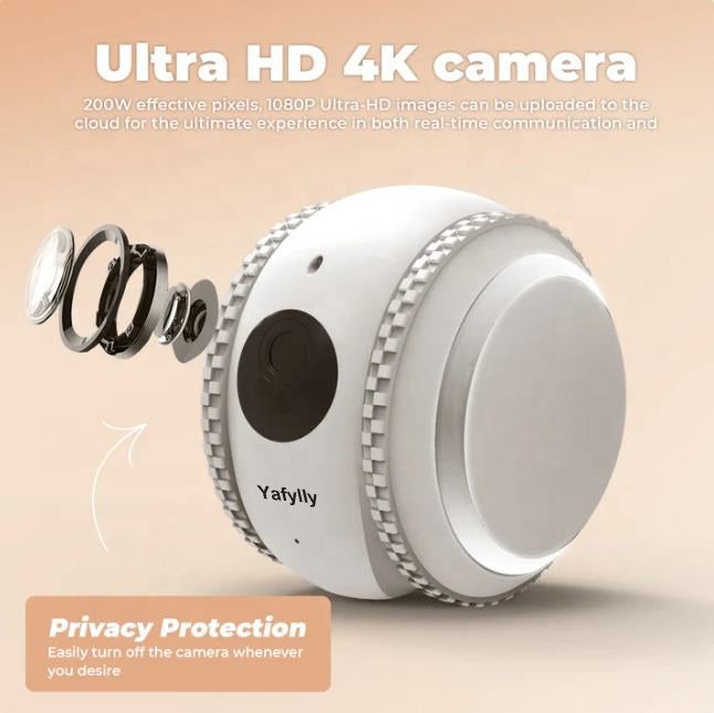 1080P FHD Smart Interactive Pet Camera for Dogs and Cats, Indoor WiFi Pet Monitor with Two-Way Audio, Night Vision and Motion Detection