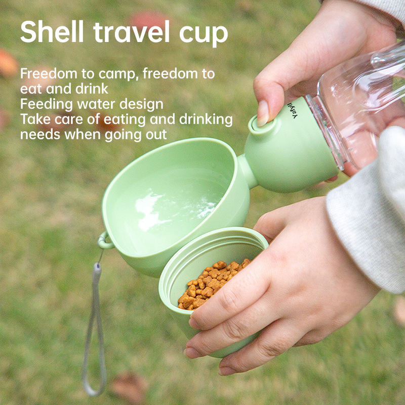 Portable Dog Water Bottle, Travel Pet Water Cup for Dogs and Cats, Leak-Resistant Outdoor Water Dispenser for Walking, Hiking and Trips