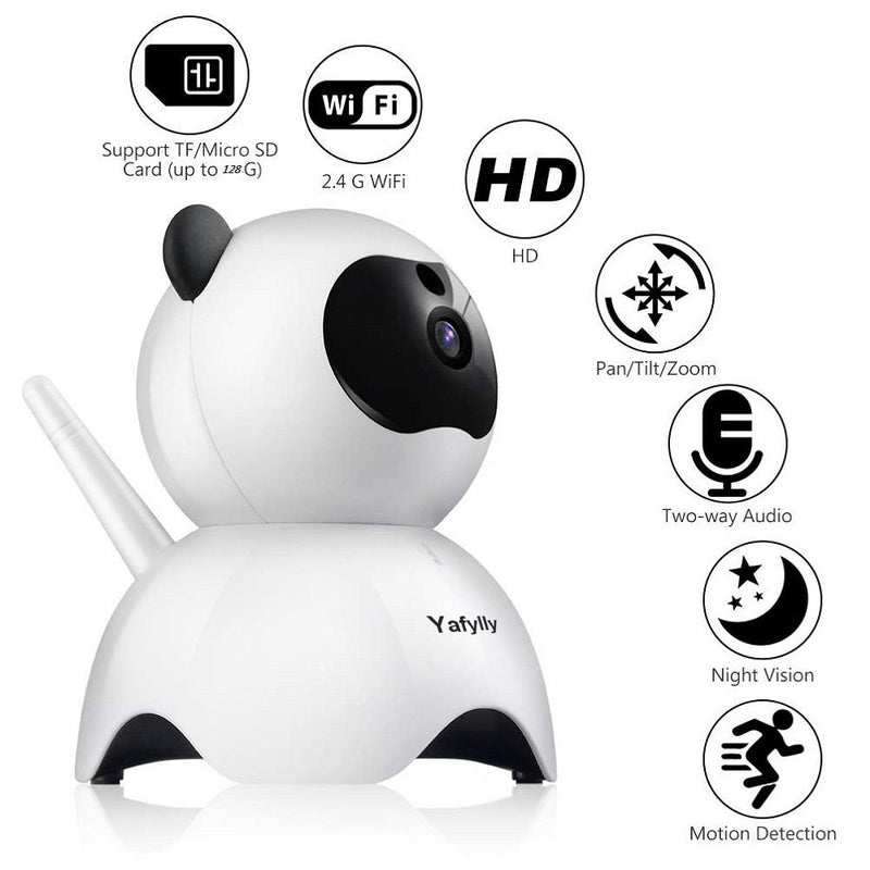 Pet IP Camera for Dogs and Cats, Indoor WiFi Pet Monitor with Two-Way Audio, Night Vision and Motion Detection for Home Use