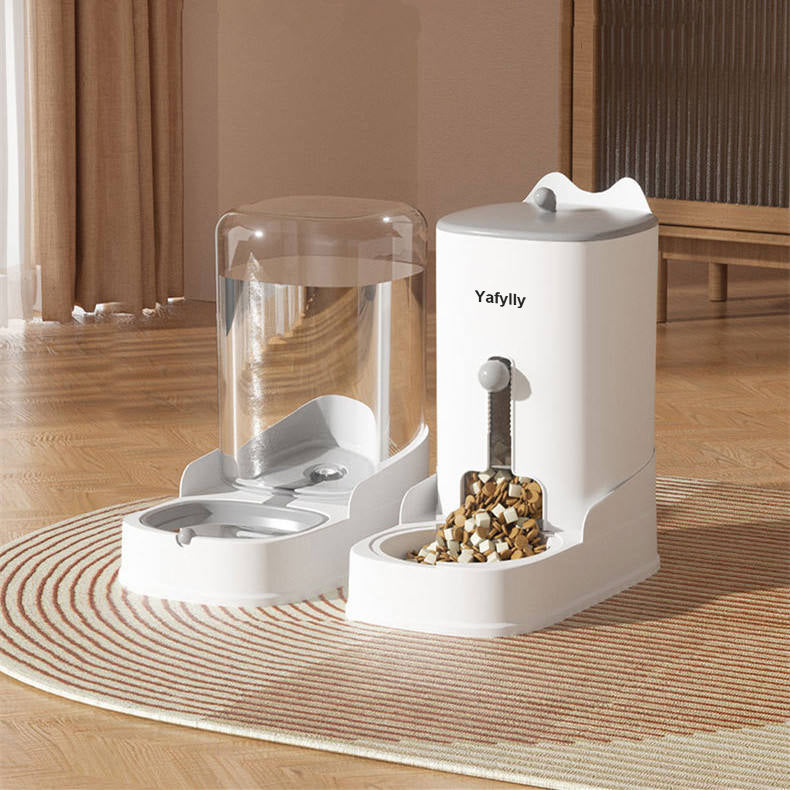 Large Capacity Pet Feeder for Dogs and Cats, Automatic Gravity Food Dispenser for Dry Food, Easy-Refill Feeding Station for Daily Use