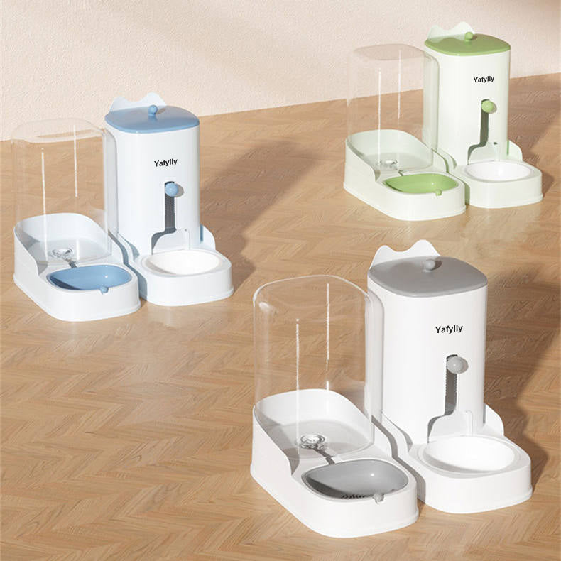 Large Capacity Pet Feeder for Dogs and Cats, Automatic Gravity Food Dispenser for Dry Food, Easy-Refill Feeding Station for Daily Use
