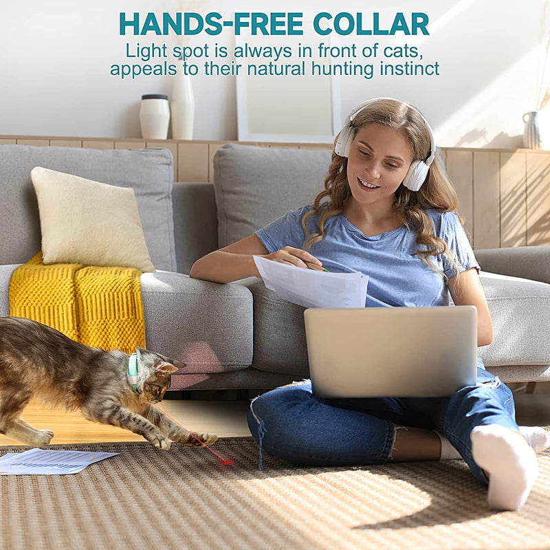 Automatic Rotating Cat Toy, Interactive Motion Pet Toy for Indoor Cats, Electric Teaser Toy for Exercise, Training and Boredom Relief