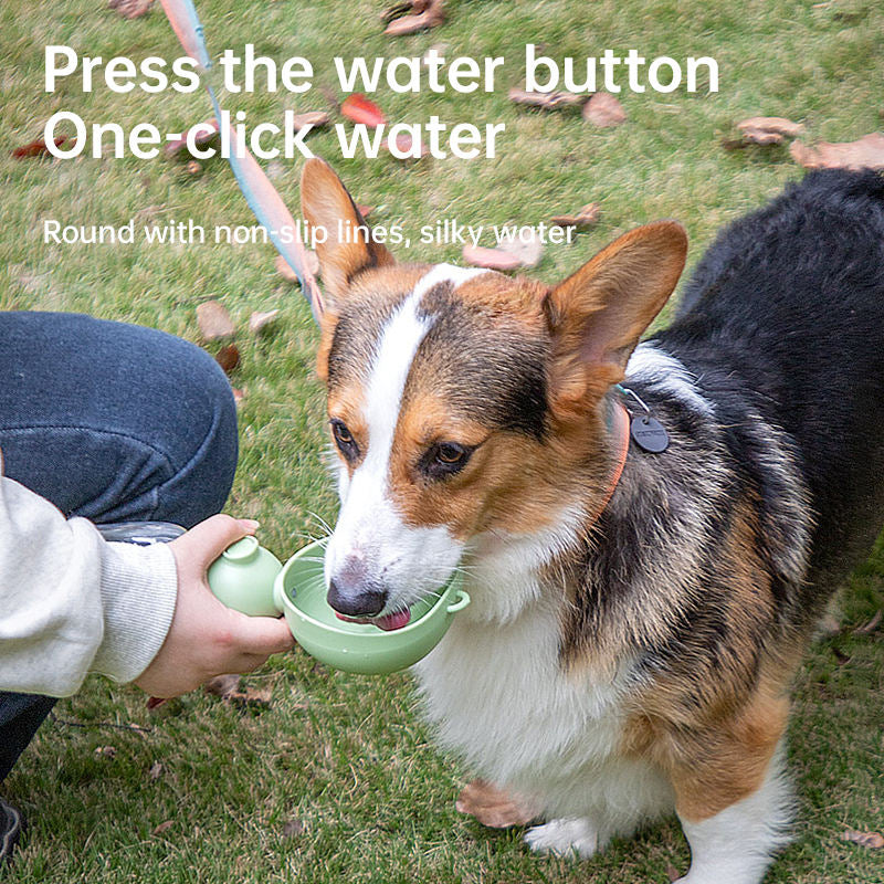 Portable Dog Water Bottle, Travel Pet Water Cup for Dogs and Cats, Leak-Resistant Outdoor Water Dispenser for Walking, Hiking and Trips