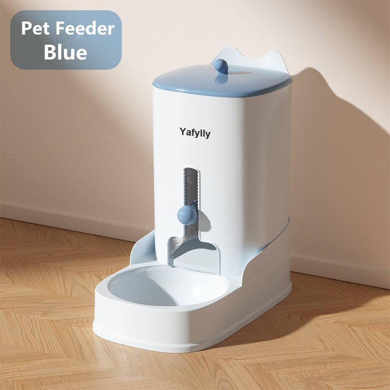 Large Capacity Pet Feeder for Dogs and Cats, Automatic Gravity Food Dispenser for Dry Food, Easy-Refill Feeding Station for Daily Use