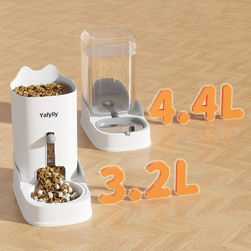 Large Capacity Pet Feeder for Dogs and Cats, Automatic Gravity Food Dispenser for Dry Food, Easy-Refill Feeding Station for Daily Use