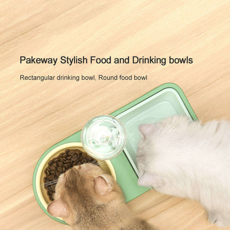 Raised Pet Food and Water Bowl, Elevated Feeding Bowl for Cats and Small Dogs, Ergonomic Pet Dish for Daily Meals