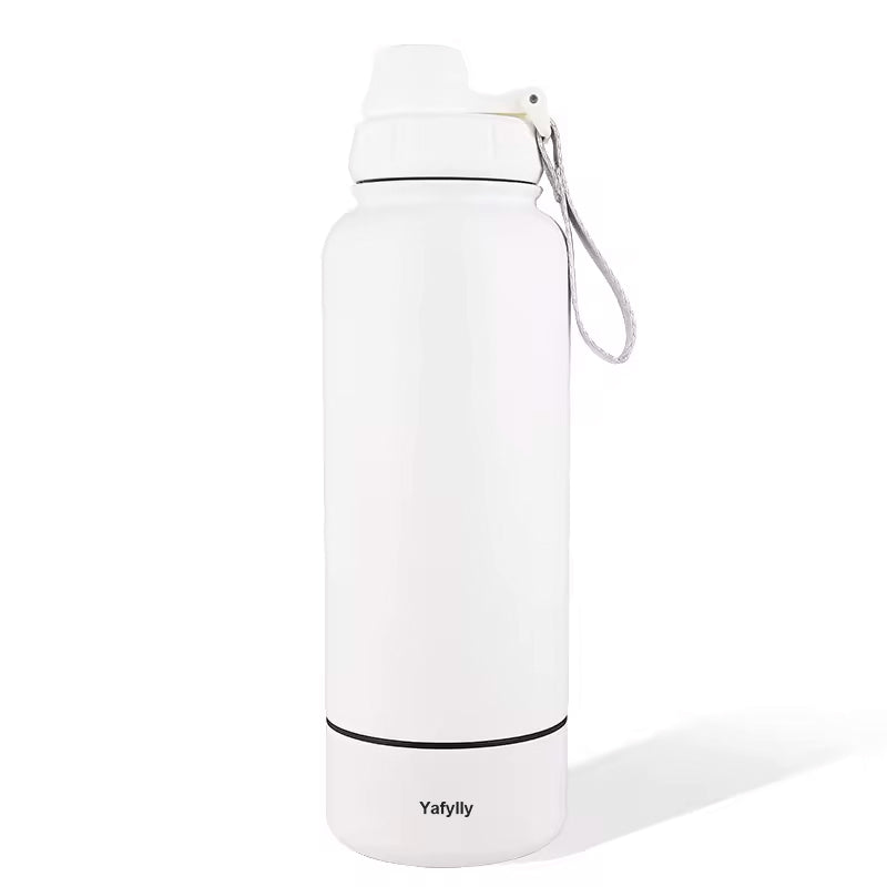 Pet Travel Water Bottle and Food Bowl Set, Leak-Resistant Outdoor Dog Water Bottle with Collapsible Bowl and Food Container for Walking, Hiking and Camping