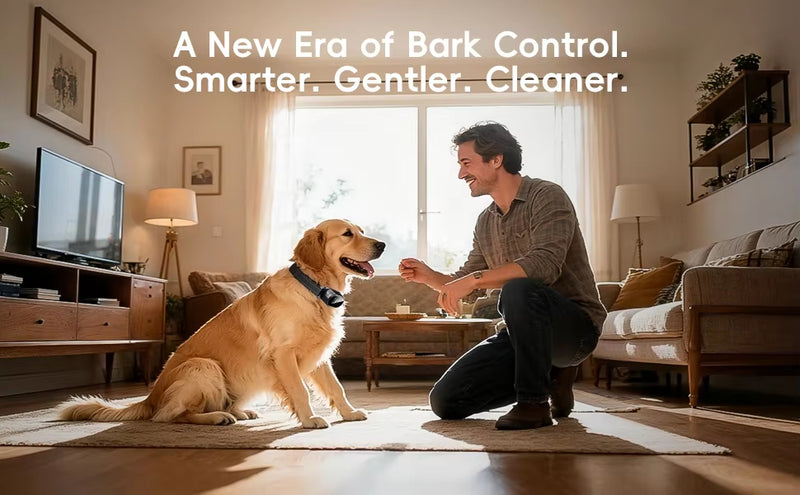 Smart Rechargeable Anti-Bark Collar for Dogs, Adjustable Bark Control Training Collar with Intelligent Bark Detection, Lightweight Dog Training Aid for Small, Medium and Large Dogs