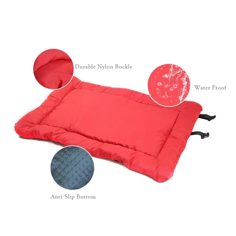 Waterproof Dog & Cat Bed, Foldable Portable Pet Bed for Camping, Travel & Outdoor Use, Machine Washable Adjustable All-Season Pet Bed