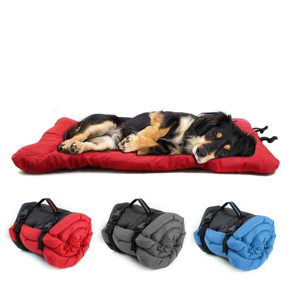 Waterproof Foldable Dog & Cat Bed, Portable Pet Bed for Camping, Travel and Outdoor Use, Machine Washable All-Season Pet Mat