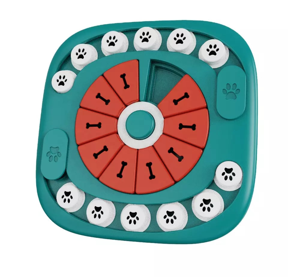 Level 3 Dog Puzzle Toy, Interactive IQ Treat Dispensing Toy for Dogs, Durable Pet Enrichment Toy for Training, Slow Feeding and Mental Stimulation