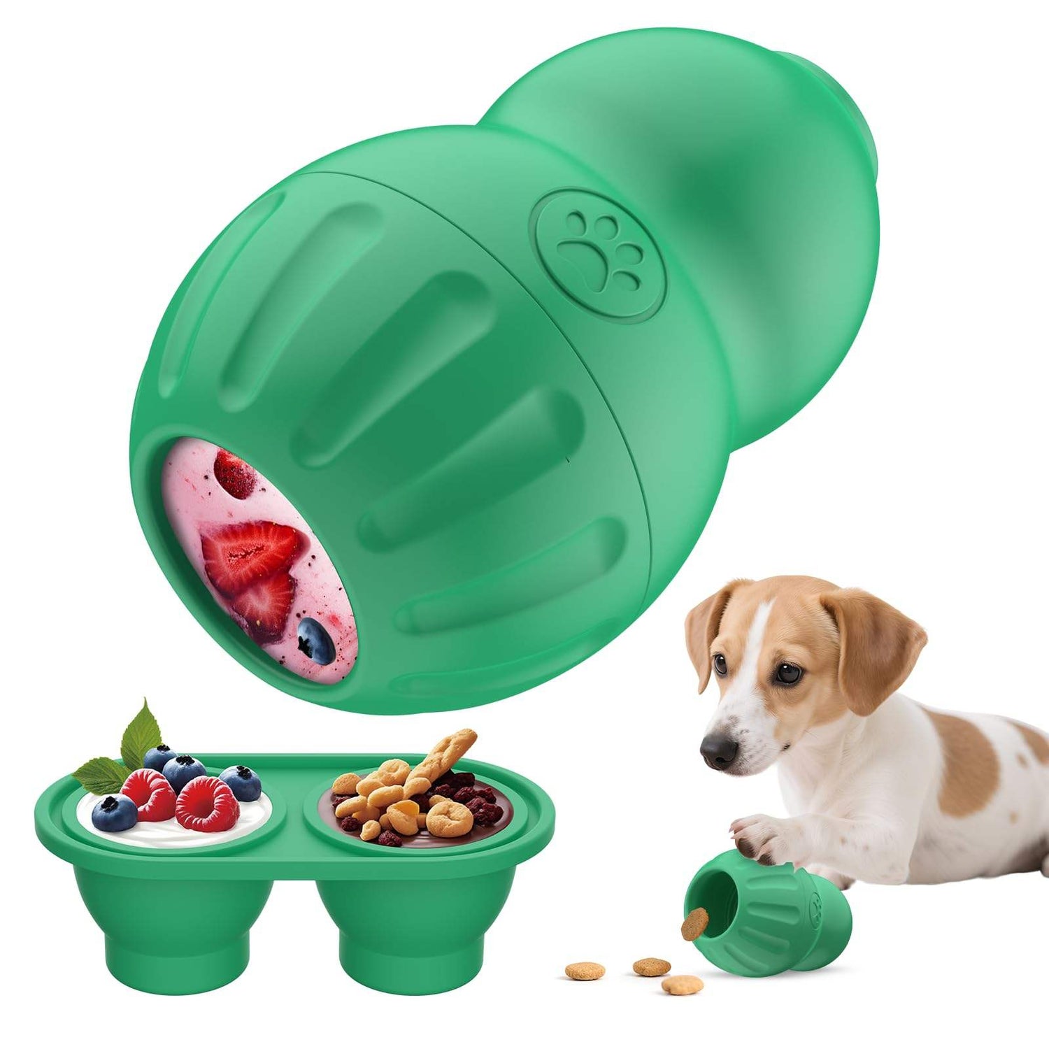Treat Dispensing Dog Enrichment Toy, Interactive Cognitive Puzzle Toy for Dogs, Slow Feeder Toy for Training, Mental Stimulation and Boredom Relief