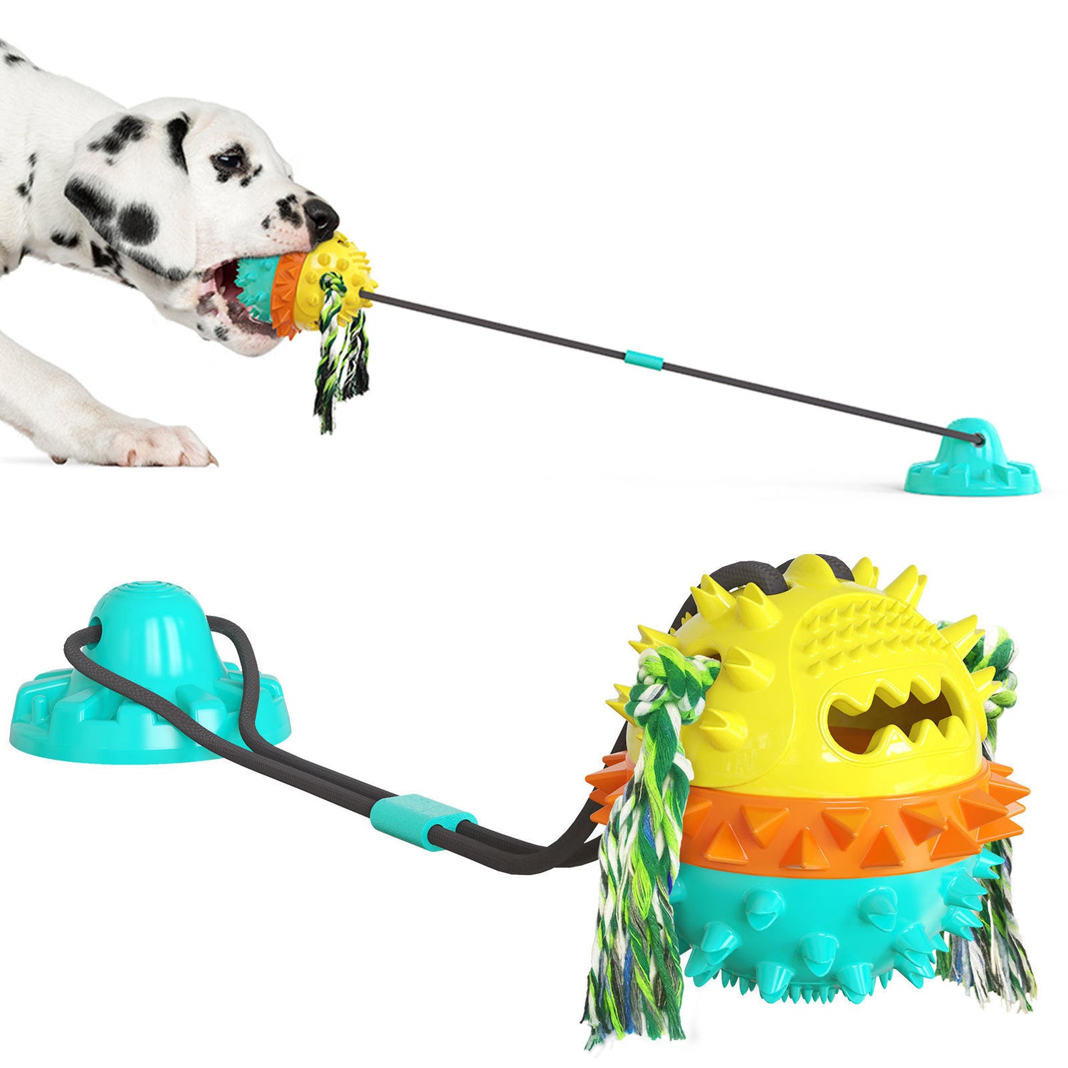 Interactive Tug of War Dog Toy, Durable Dog Rope Toy for Tugging, Chewing and Training, Interactive Pull Toy for Medium and Large Dogs
