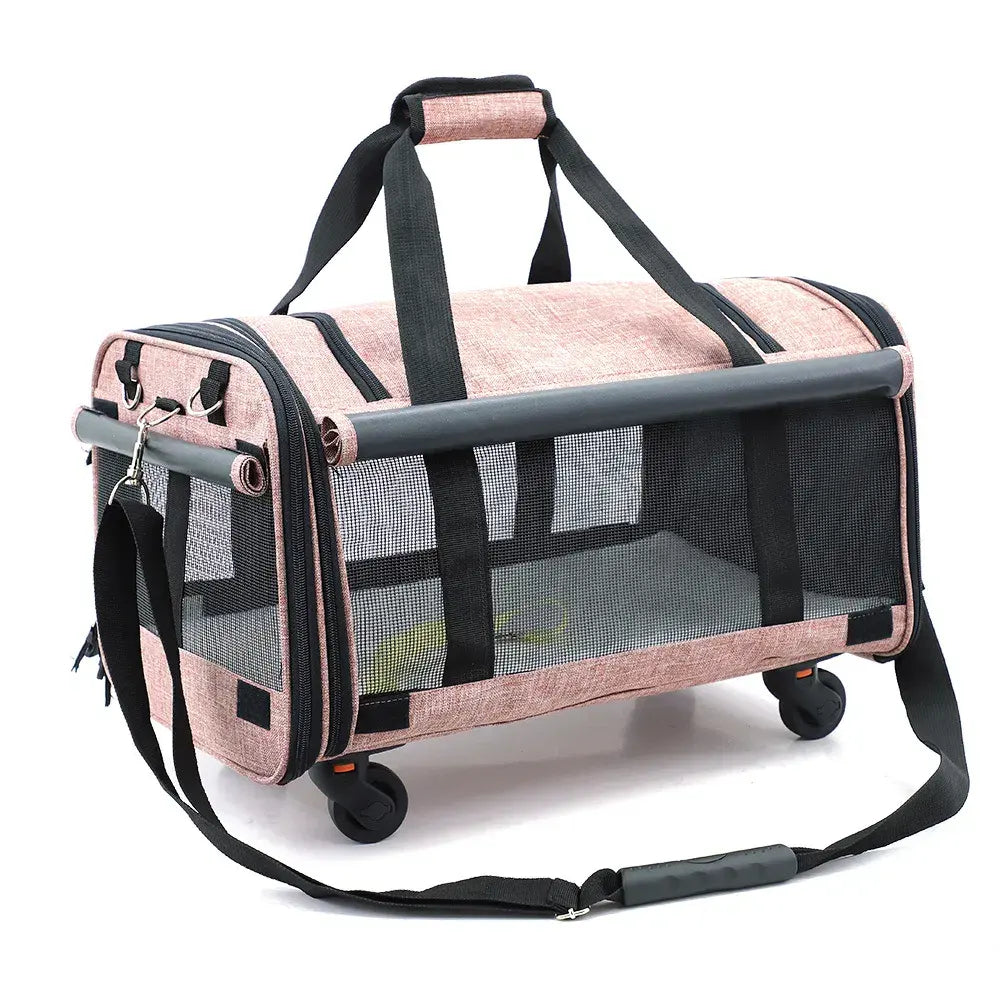 Portable Pet Carrier for Cats and Small Dogs, Soft-Sided Travel Pet Bag with Breathable Mesh, Lightweight Dog and Cat Carrier for Car Rides, Vet Visits and Daily Outings