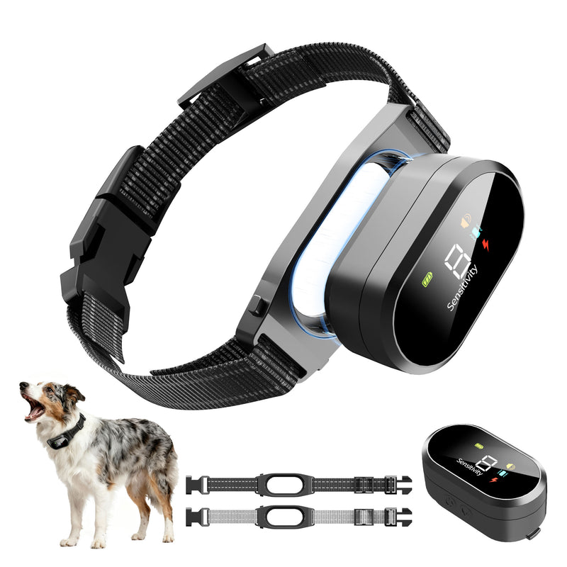 Smart Rechargeable Anti-Bark Collar for Dogs, Adjustable Bark Control Training Collar with Intelligent Bark Detection, Lightweight Dog Training Aid for Small, Medium and Large Dogs