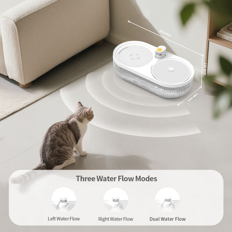 Automatic Pet Water Fountain for Cats and Dogs, Circulating Water Dispenser with Filtration System, Quiet Pet Drinking Fountain for Indoor Cats, Dogs and Small Pets