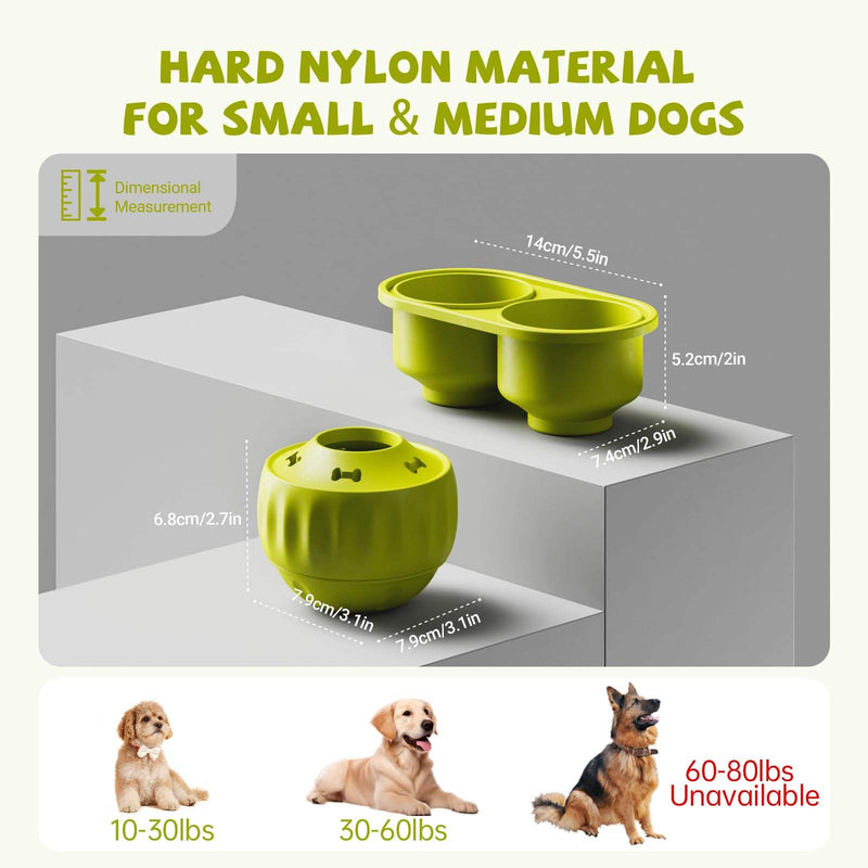 Fillable Freezable Dog Chew Toy, Durable Treat Dispensing Toy for Dogs, Interactive Chew Toy for Teething, Training, Boredom Relief and Mental Stimulation