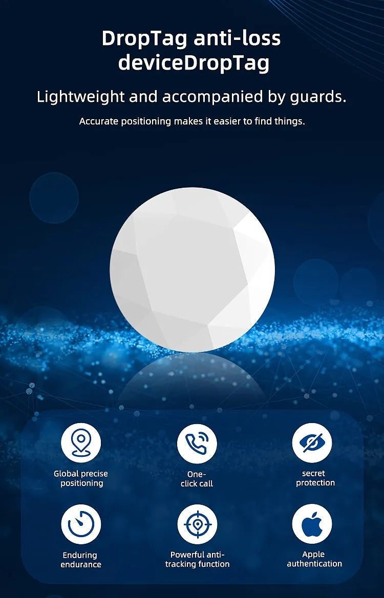 Portable Anti-Lost Key Finder Holder, Compact Bluetooth Tracker Case for Keys, Bags, Luggage and Pet Collars