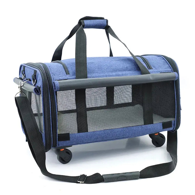 Portable Pet Carrier for Cats and Small Dogs, Soft-Sided Travel Pet Bag with Breathable Mesh, Lightweight Dog and Cat Carrier for Car Rides, Vet Visits and Daily Outings