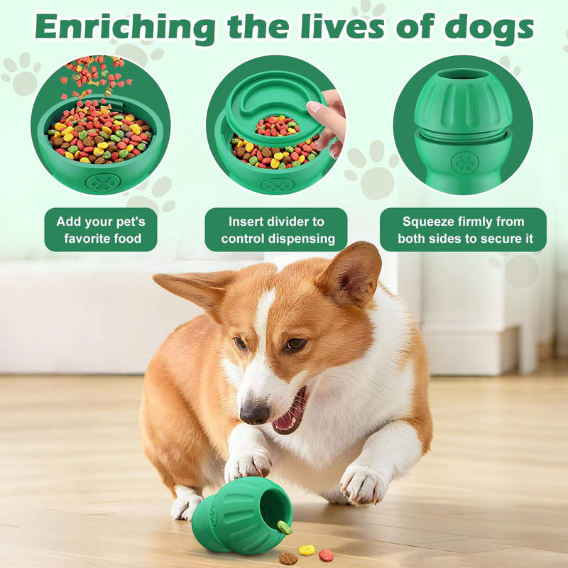 Treat Dispensing Dog Enrichment Toy, Interactive Cognitive Puzzle Toy for Dogs, Slow Feeder Toy for Training, Mental Stimulation and Boredom Relief
