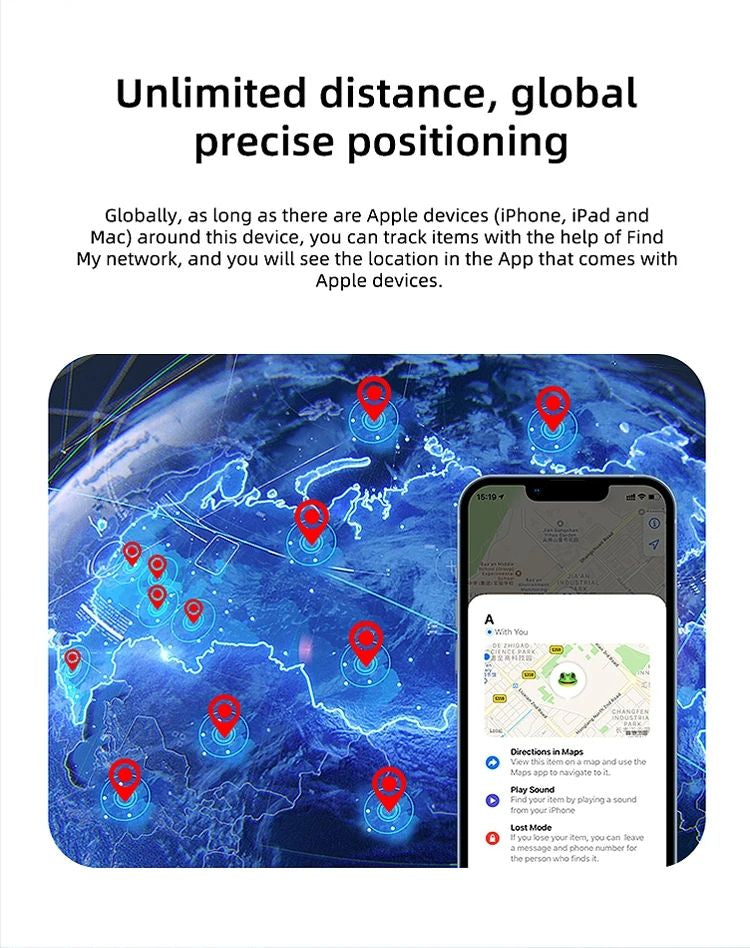 Portable Anti-Lost Key Finder Holder, Compact Bluetooth Tracker Case for Keys, Bags, Luggage and Pet Collars