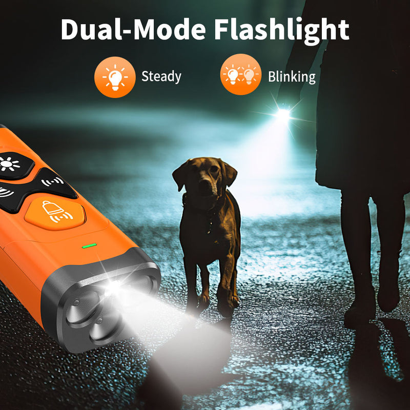 Ultrasonic Dog Training Device, Portable Anti-Bark Training Tool for Dogs, Handheld Dog Behavior Training Aid for Barking, Recall and Daily Training