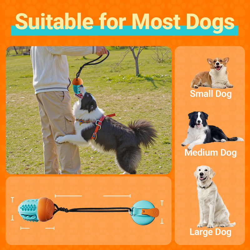 Treat Dispensing Dog Chew Toy for Aggressive Chewers, Interactive Dog Puzzle Toy for Boredom Relief, Durable Enrichment Toy for Mental Stimulation and Training