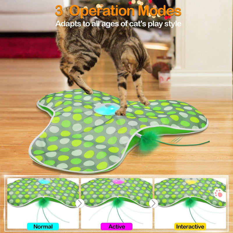 Catnip Hide and Seek Cat Toy, Interactive Plush Cat Toy for Indoor Cats, Soft Catnip Toy for Chasing, Pouncing and Play