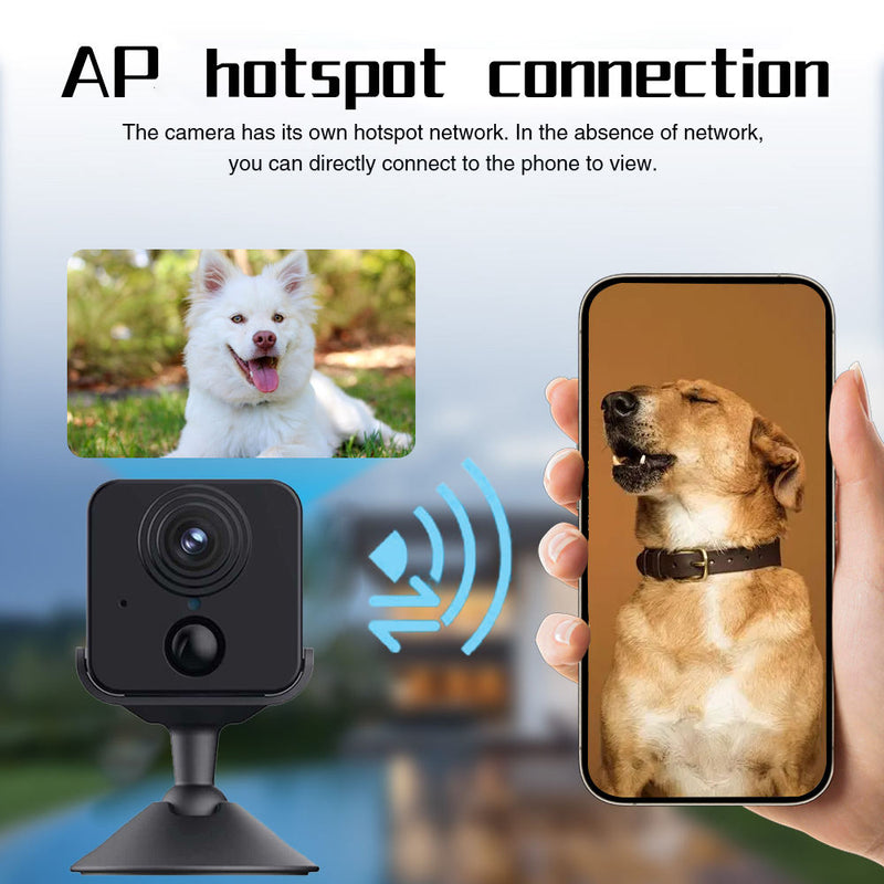 1080P Pet Camera for Dogs and Cats, Indoor WiFi Camera with AI Motion Detection, Night Vision and Two-Way Audio, Smart Home Pet Monitor