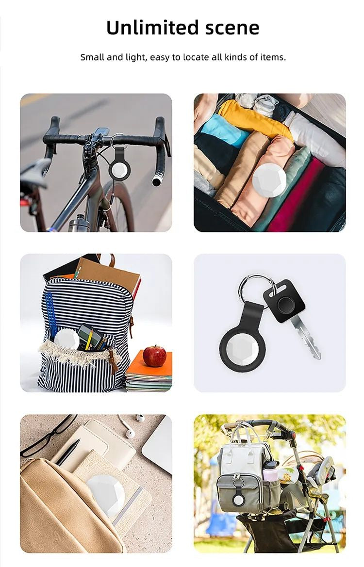 Portable Anti-Lost Key Finder Holder, Compact Bluetooth Tracker Case for Keys, Bags, Luggage and Pet Collars