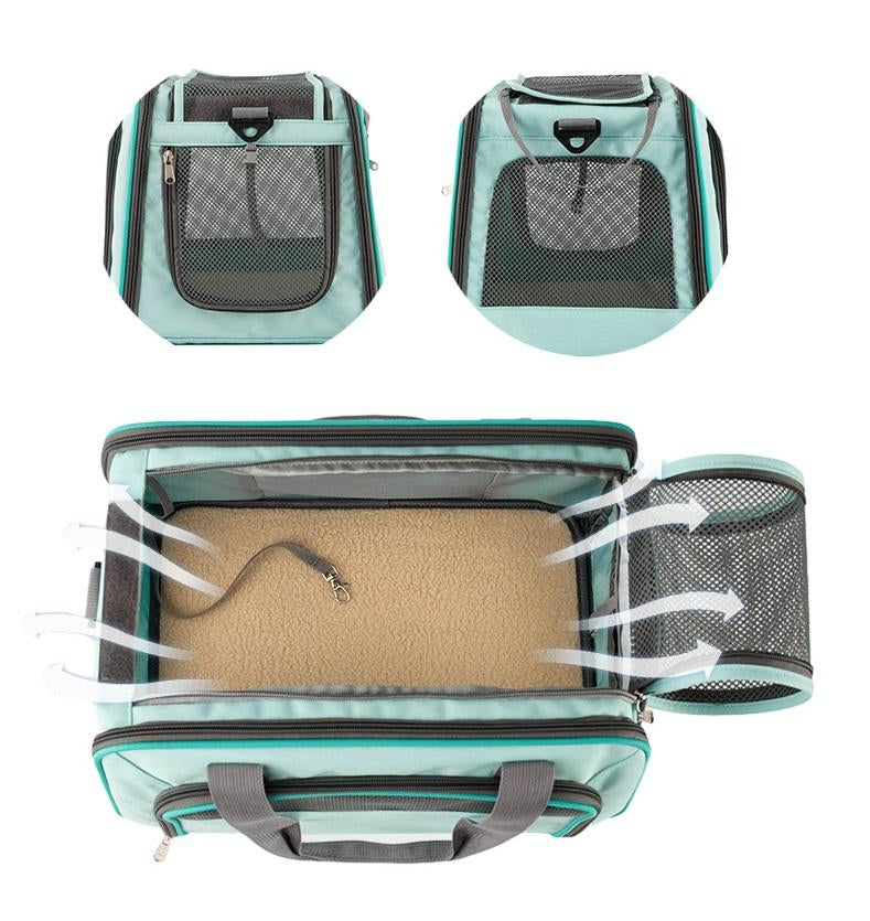 Pet Carrier Sling Bag for Small Dogs & Cats, Hands-Free Travel Shoulder Carrier with Safety Hook, Lightweight Portable Pet Tote for Walking, Hiking and Everyday Use