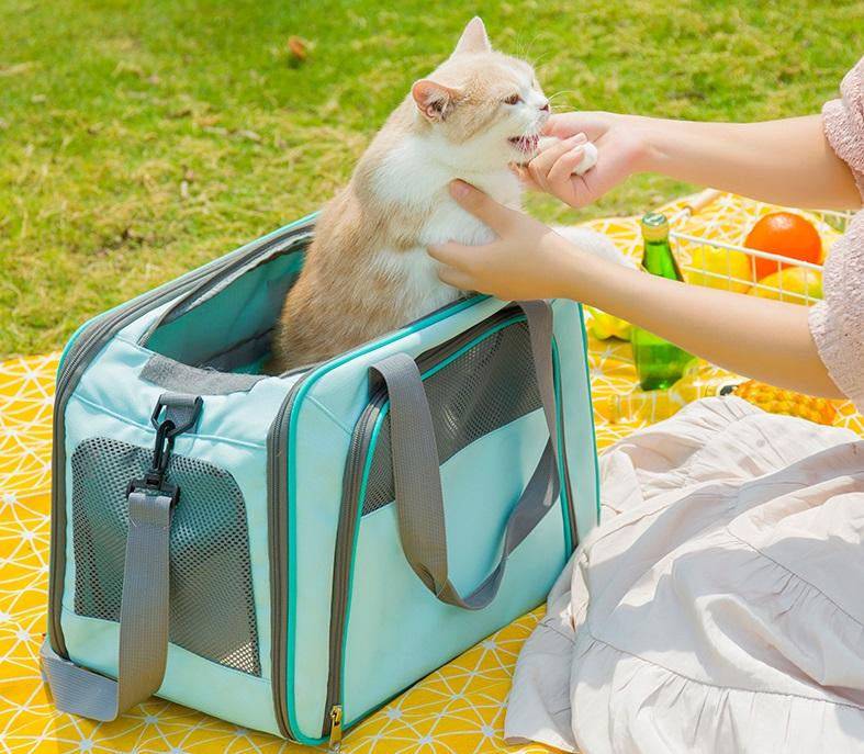 Pet Carrier Sling Bag for Small Dogs & Cats, Hands-Free Travel Shoulder Carrier with Safety Hook, Lightweight Portable Pet Tote for Walking, Hiking and Everyday Use