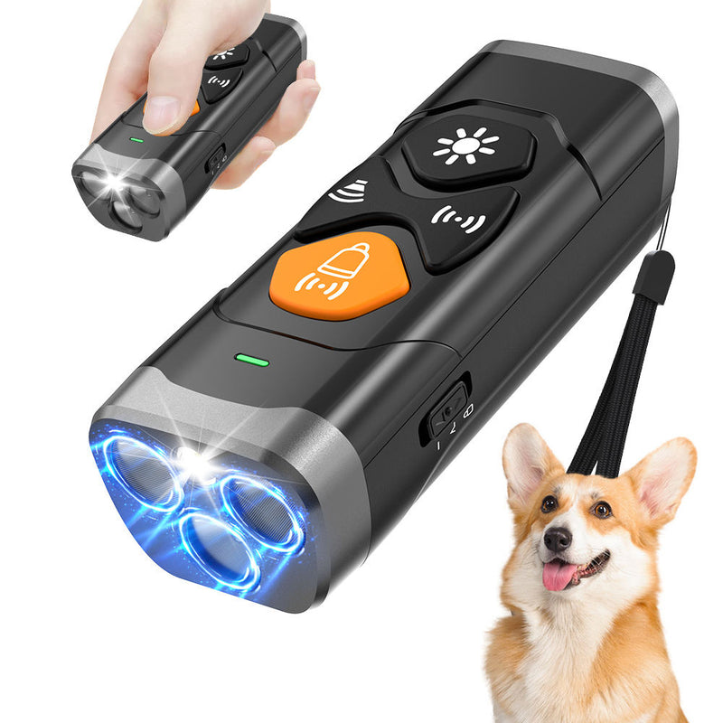 Ultrasonic Dog Training Device, Portable Anti-Bark Training Tool for Dogs, Handheld Dog Behavior Training Aid for Barking, Recall and Daily Training