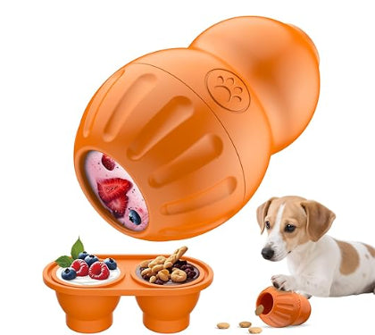 Treat Dispensing Dog Enrichment Toy, Interactive Cognitive Puzzle Toy for Dogs, Slow Feeder Toy for Training, Mental Stimulation and Boredom Relief